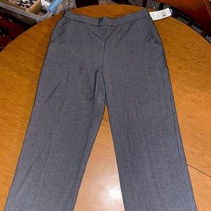 Kim Rogers Gray Short Straight-Legged Pants